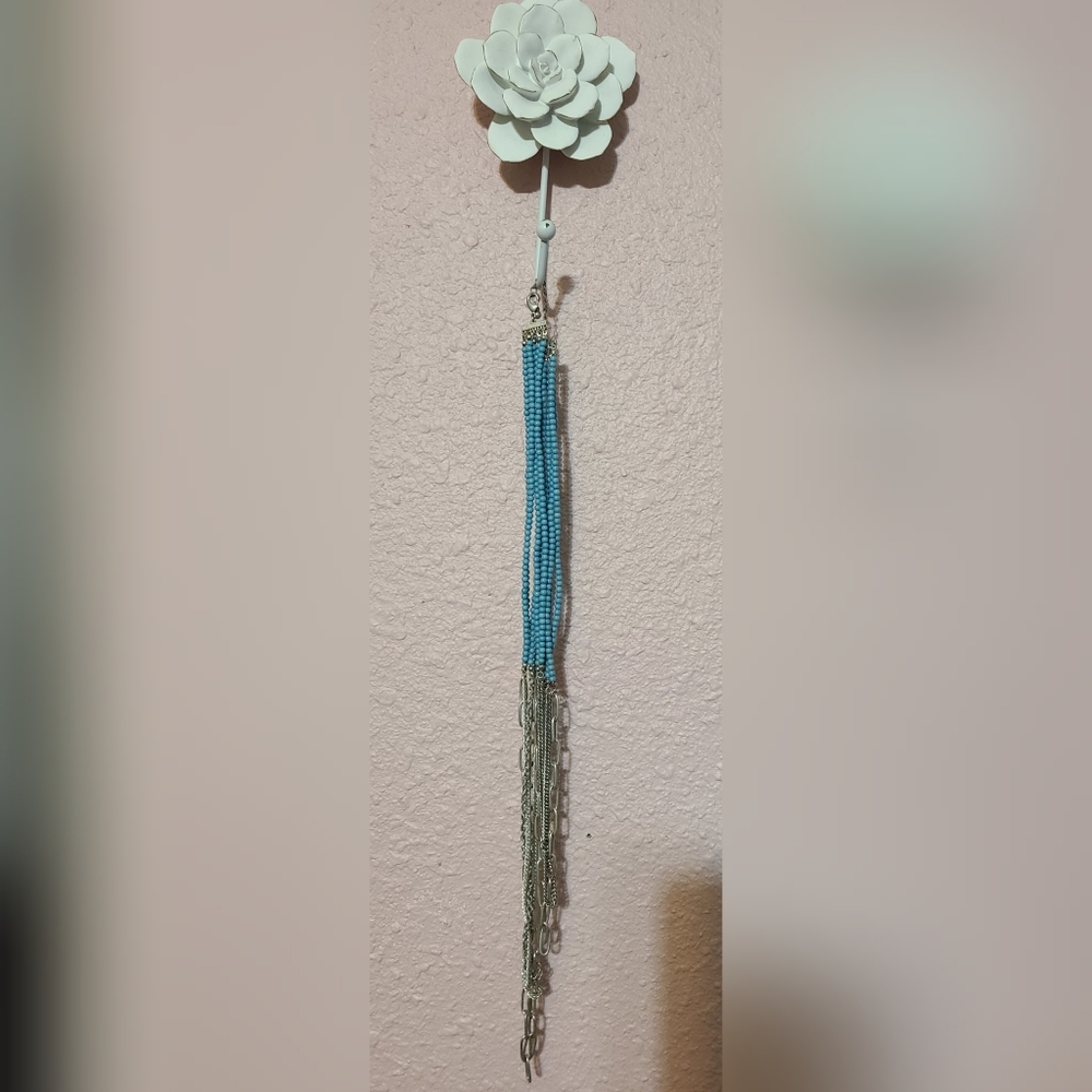 Teal and Silver Necklace